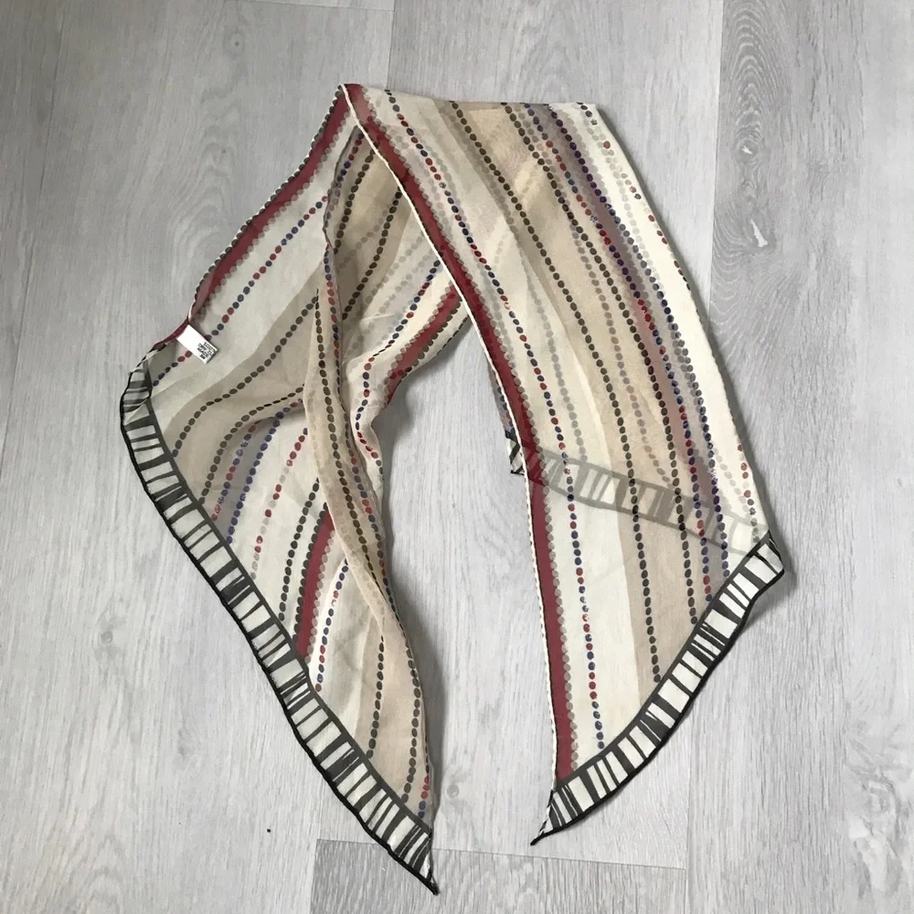 100% SILK RECTANGLE HEADBAND NECK SCARF LIGHTWEIGHT CHIFFON